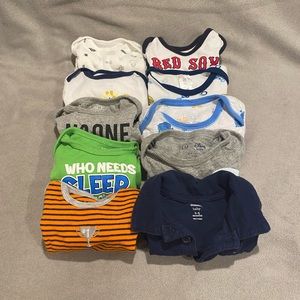 10 pack of 3-6 Month Baby Boy Onsies